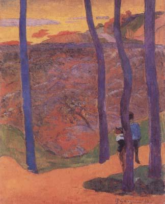 Paul Gauguin Blue Trees (mk07) Sweden oil painting art